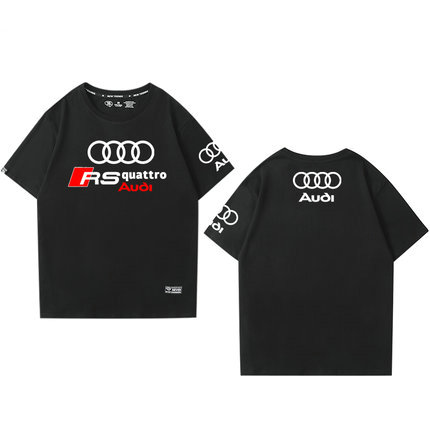 T-shirt RS Audi Quattro Imprimé Col Rond Homme Manches Courtes